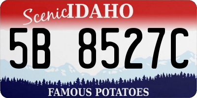 ID license plate 5B8527C