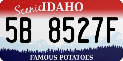 ID license plate 5B8527F