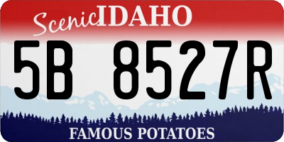 ID license plate 5B8527R