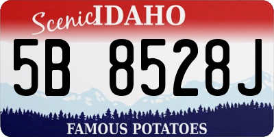ID license plate 5B8528J