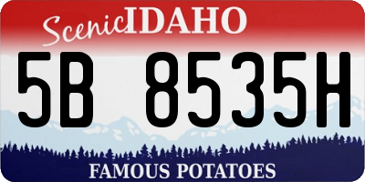 ID license plate 5B8535H