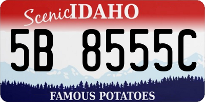 ID license plate 5B8555C