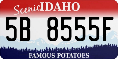 ID license plate 5B8555F