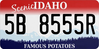 ID license plate 5B8555R