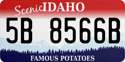 ID license plate 5B8566B