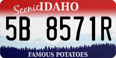 ID license plate 5B8571R