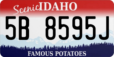 ID license plate 5B8595J