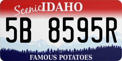 ID license plate 5B8595R