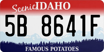 ID license plate 5B8641F