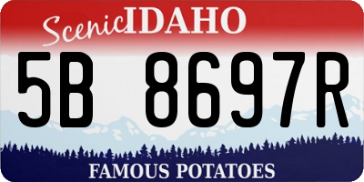 ID license plate 5B8697R