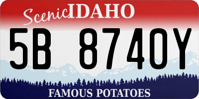 ID license plate 5B8740Y