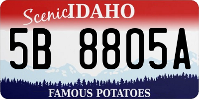 ID license plate 5B8805A