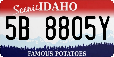 ID license plate 5B8805Y