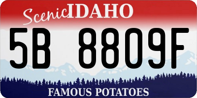 ID license plate 5B8809F
