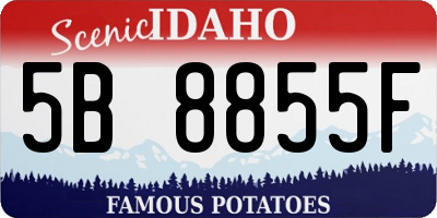 ID license plate 5B8855F