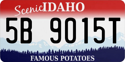 ID license plate 5B9015T