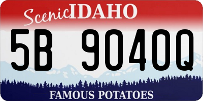 ID license plate 5B9040Q