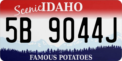 ID license plate 5B9044J