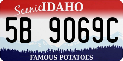 ID license plate 5B9069C