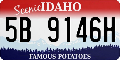ID license plate 5B9146H