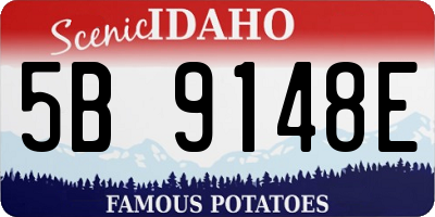 ID license plate 5B9148E