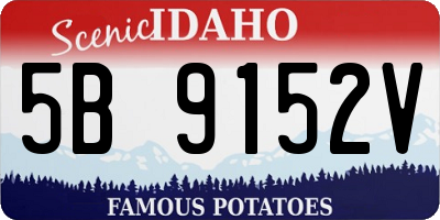 ID license plate 5B9152V