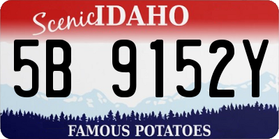 ID license plate 5B9152Y