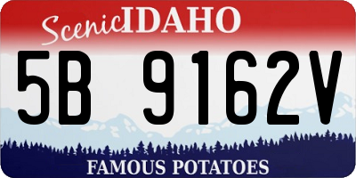 ID license plate 5B9162V