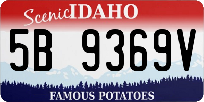 ID license plate 5B9369V