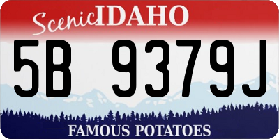 ID license plate 5B9379J