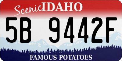 ID license plate 5B9442F