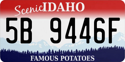 ID license plate 5B9446F