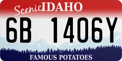 ID license plate 6B1406Y