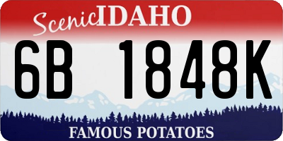 ID license plate 6B1848K