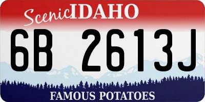 ID license plate 6B2613J