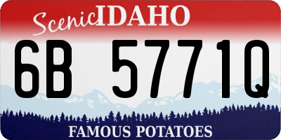 ID license plate 6B5771Q