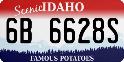 ID license plate 6B6628S