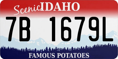 ID license plate 7B1679L