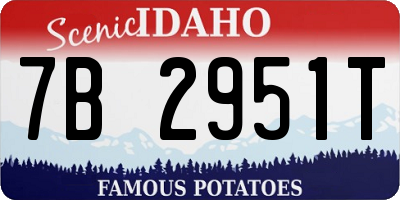 ID license plate 7B2951T