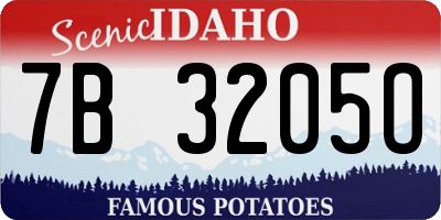 ID license plate 7B3205O