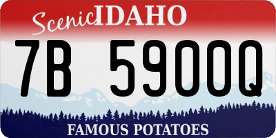 ID license plate 7B5900Q