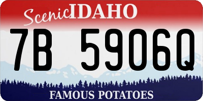 ID license plate 7B5906Q