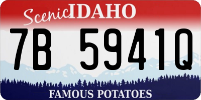 ID license plate 7B5941Q