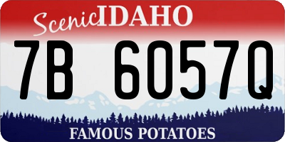 ID license plate 7B6057Q