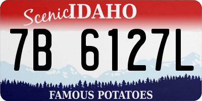ID license plate 7B6127L