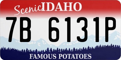 ID license plate 7B6131P