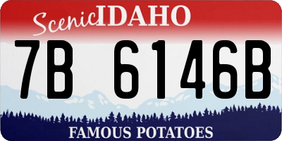 ID license plate 7B6146B