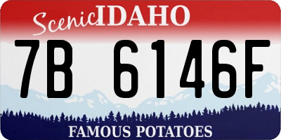 ID license plate 7B6146F
