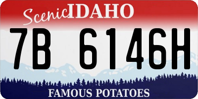ID license plate 7B6146H