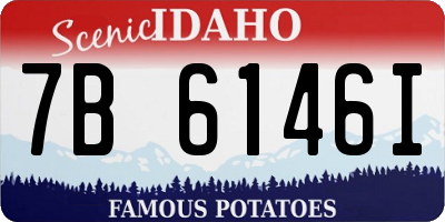 ID license plate 7B6146I